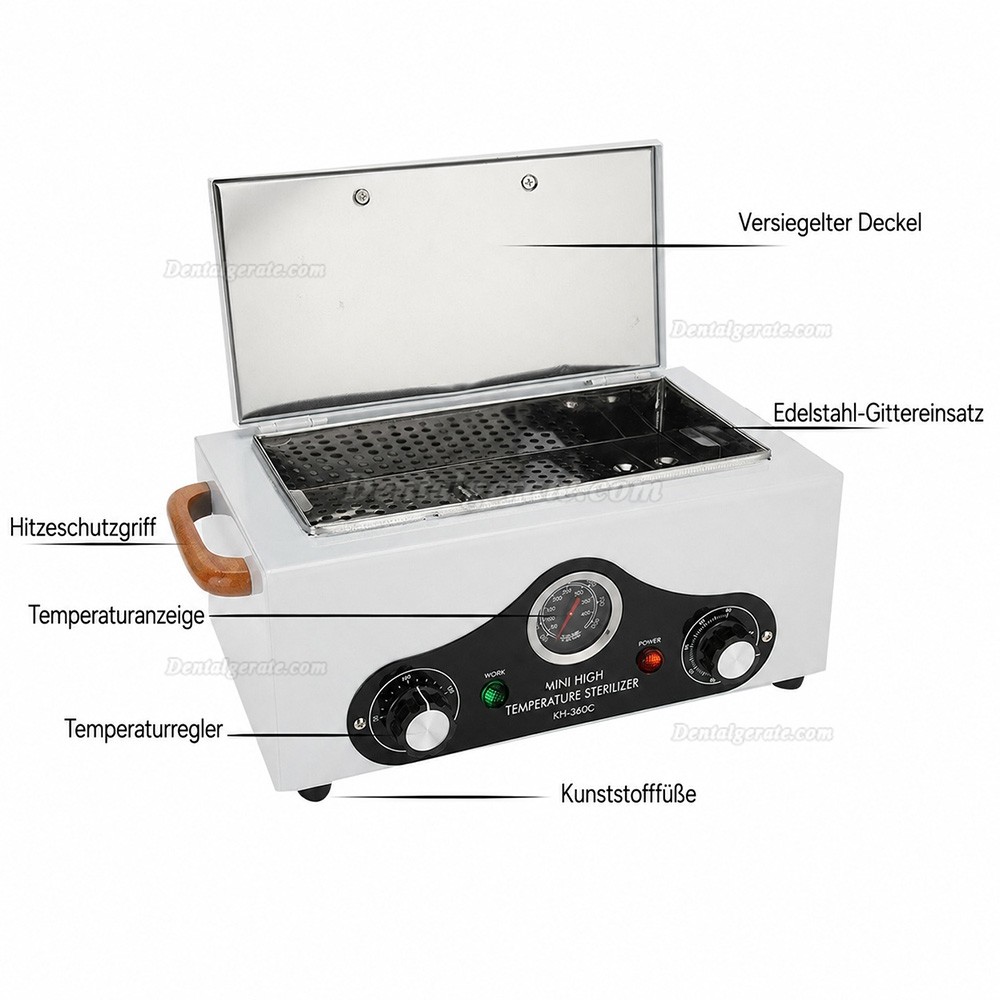 NOVA&reg; FMX-7-5 Zahnheilkunde-Trockenhitze-Sterilisator Medizinische Tierarzt-T&auml;towierung mit Temperaturregelung / Display